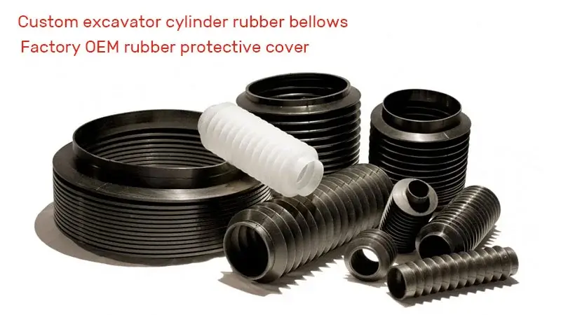 excavator cylinder rubber bellows